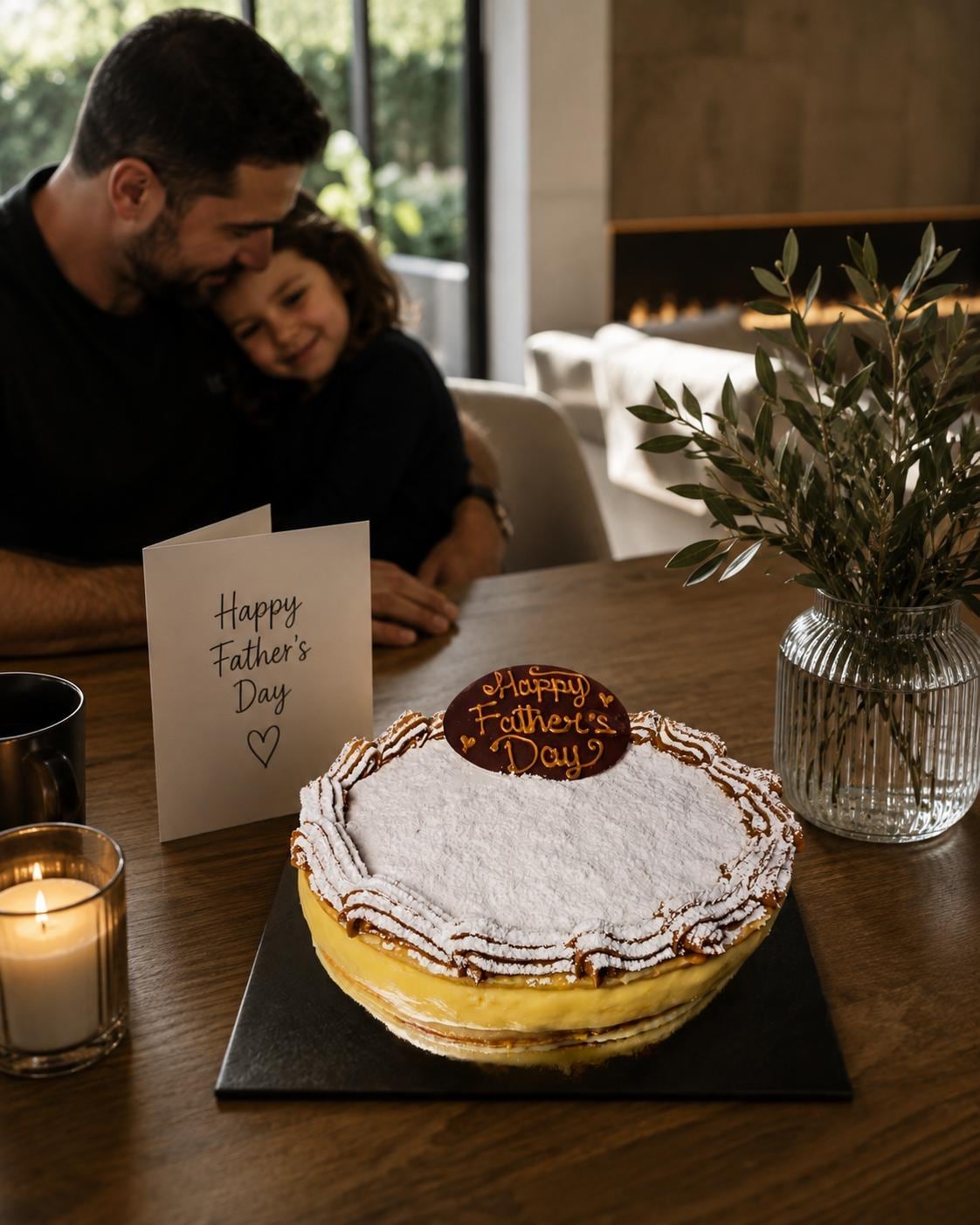 Father's Day Vanilla Slice Cake